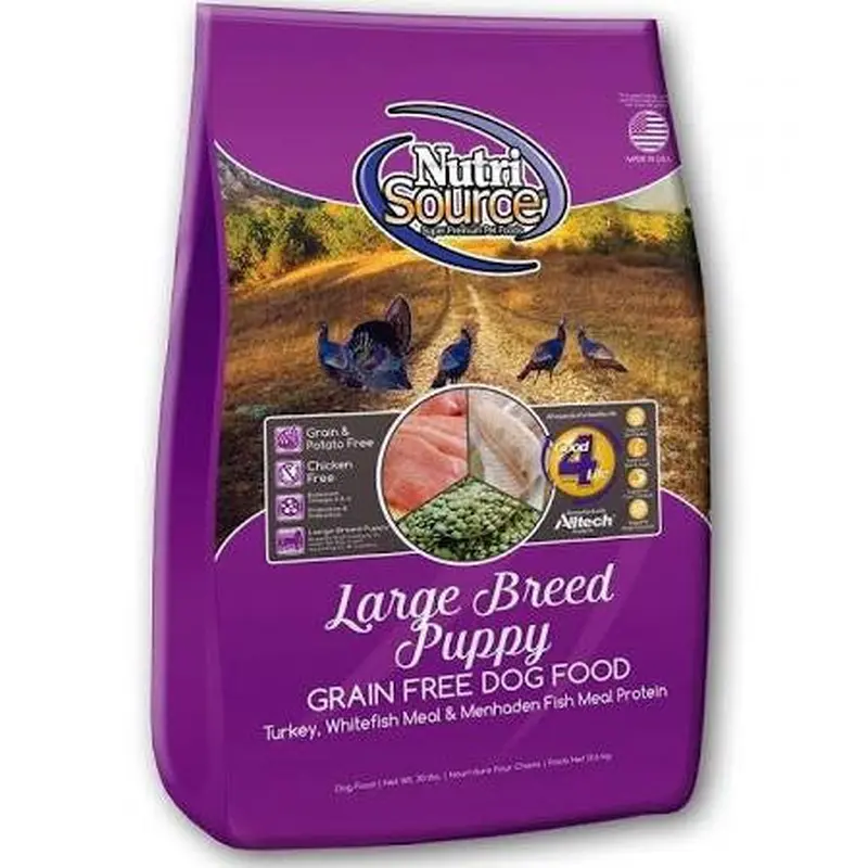 Tuffy Nutrisource Grain Free Large Breed Puppy Recipe Dry Dog Food-5-lb-