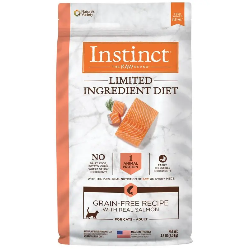 Nature's Variety Instinct Limited Ingredient Diet Grain-Free Salmon Cat 4.5/ 4 lb C=4 
