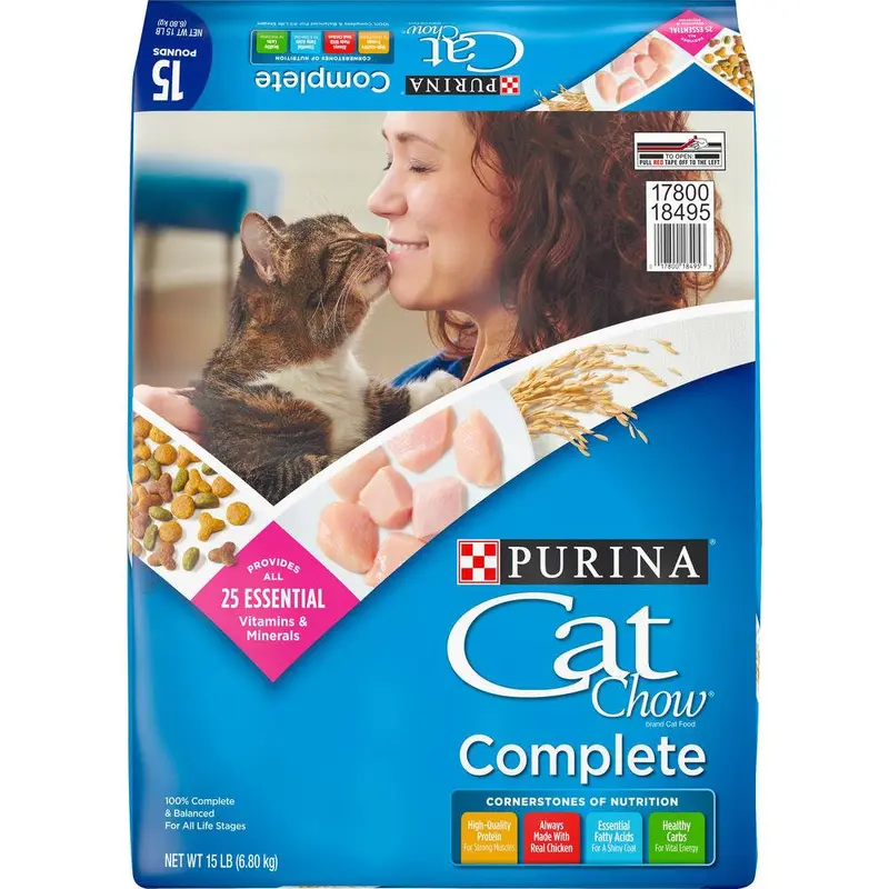 Purina Cat Chow Complete Dry Cat Food 15lb 