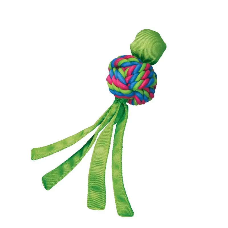 KONG Wubba Weave Twist-Knot Dog Toy Assorted SM