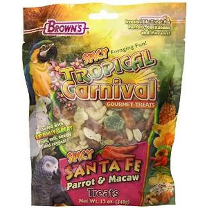 F.M. Brown's Tropical Spicy Santa Fe Parrot Treats 12z 