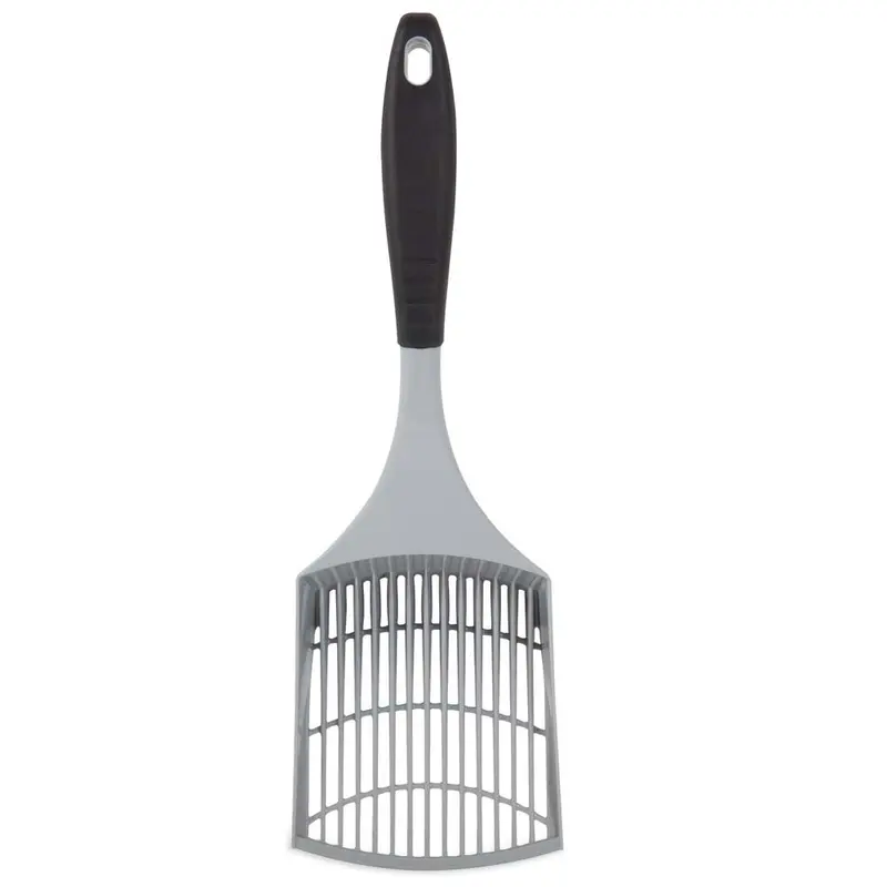 Petmate Simple Sifting Cat Litter Scoop Grey, Black Standard