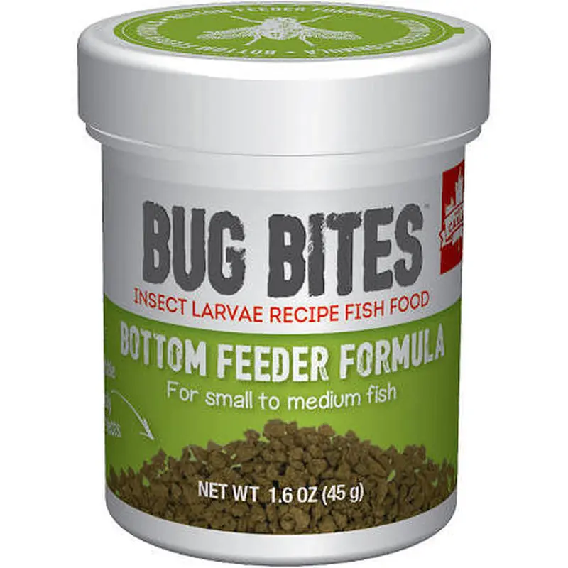 Fluval Bugbites Bottom Feeder Granule Small Medium 1.6oz A6586