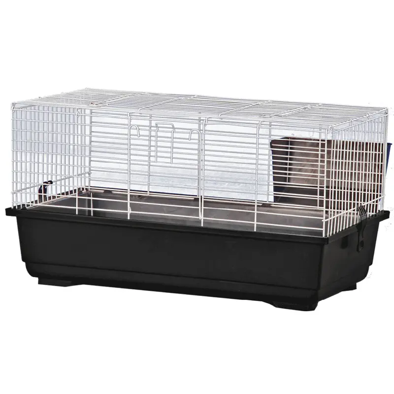 A & E Cages Rabbit Cage Black 47 inches X 23 inches X 20 inches
