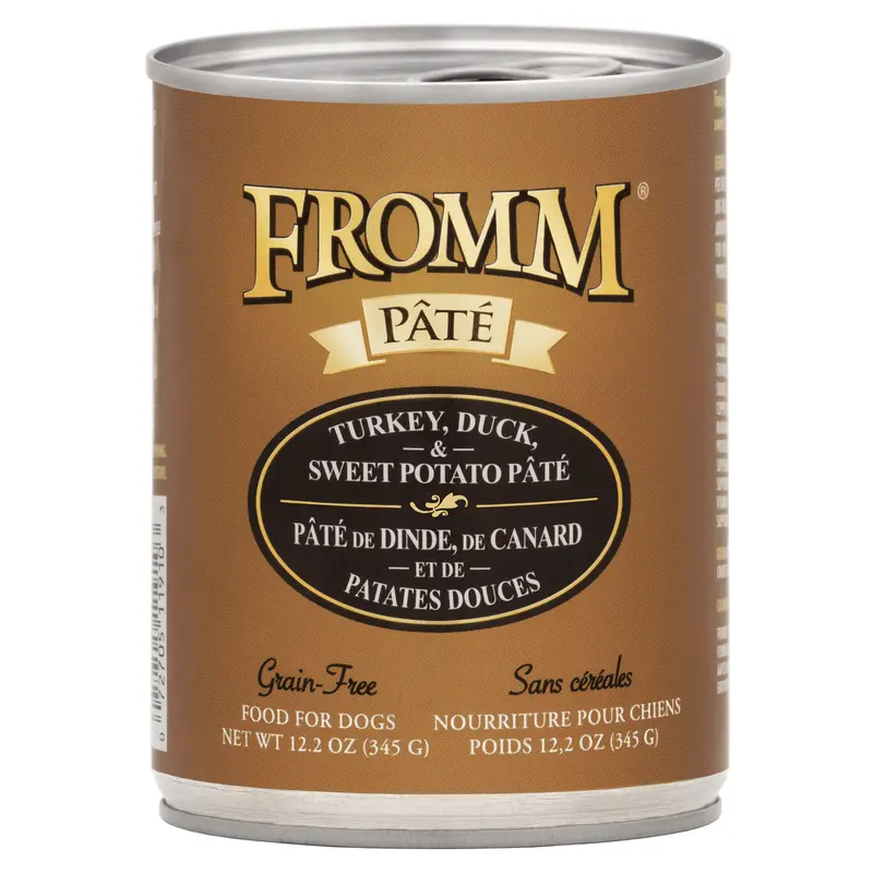 Fromm Turkey, Duck, & Sweet Potato Pate Canned Dog Food 12.2 oz