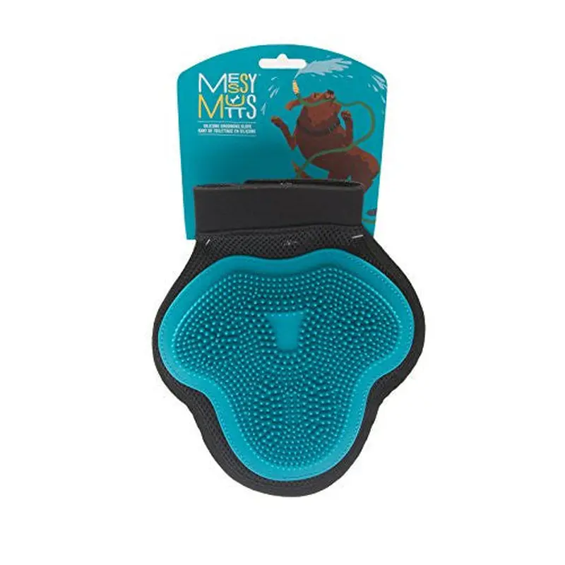 Mess D Grmng Glove Slcn Blu