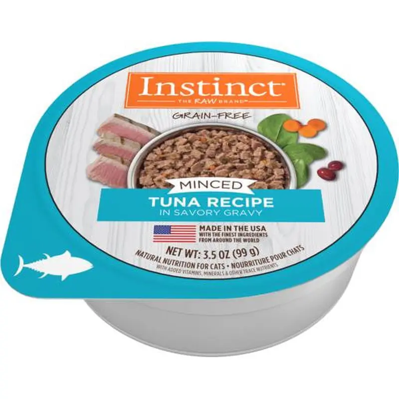 Nature's Variety Instinct Minced Cups Cat Tuna 12/3.5 Oz 