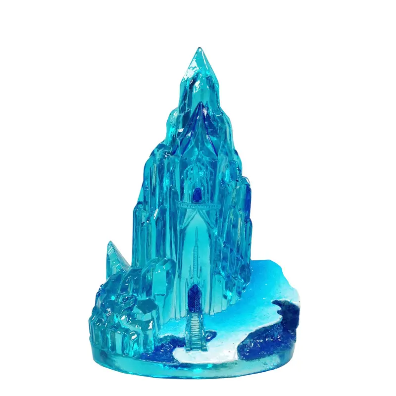 Disney Frozen Ice Castle Resin Ornament Blue 2.5in Mini