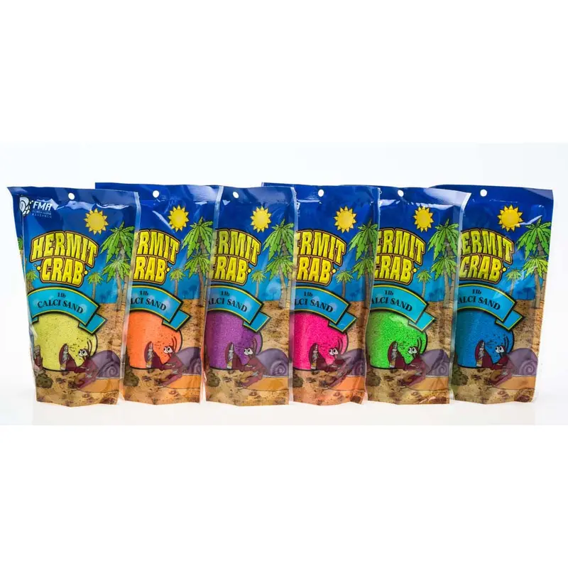 Florida Marine Research Hermit Crab Calcium Sand Assorted Neon 1 lb