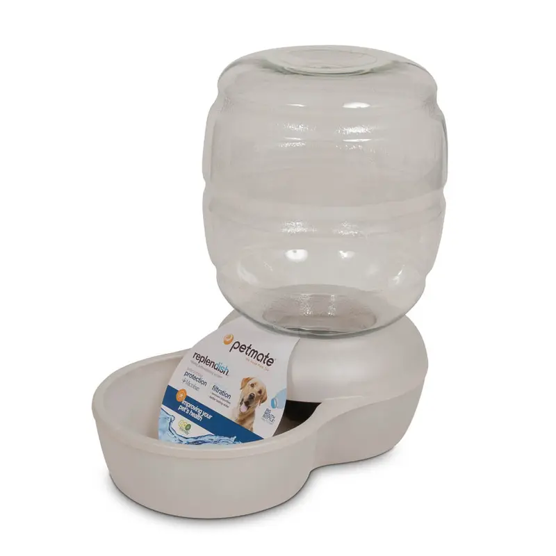 Petmate Replendish Water With Microban Pearl Silver Grey LG
