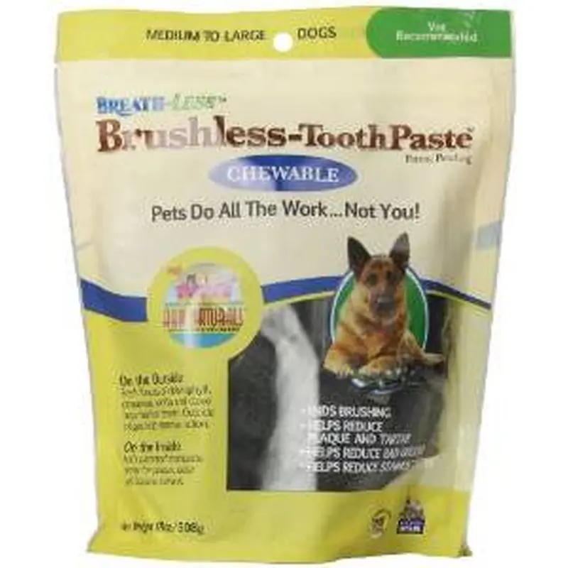 Ark Naturals Breath-less Chewable Brushless Toothpaste Medium/Large 18 Ct. 