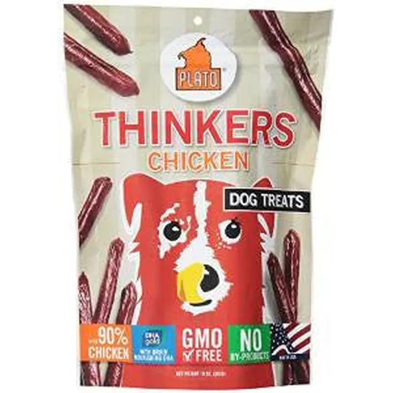 Plato New Thinkers Chicken Sticks Dog Treats-10-oz-