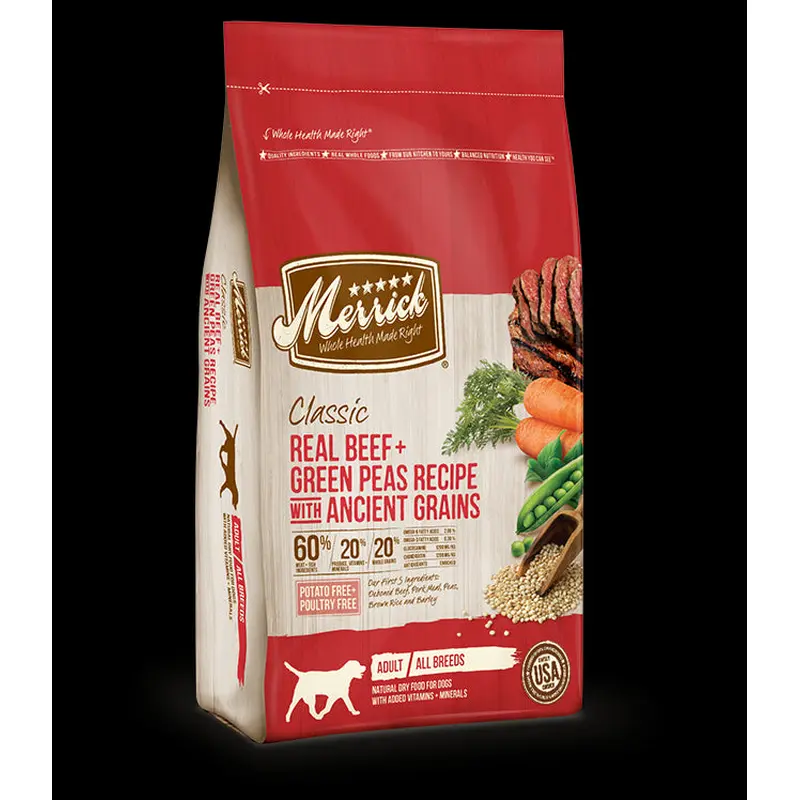 Merrick Beef & Green Pea with Ancient Grains Dry Dog Food 12lb