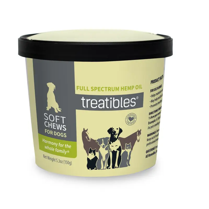 Treatibles Soft Chews for Dogs 60 count 