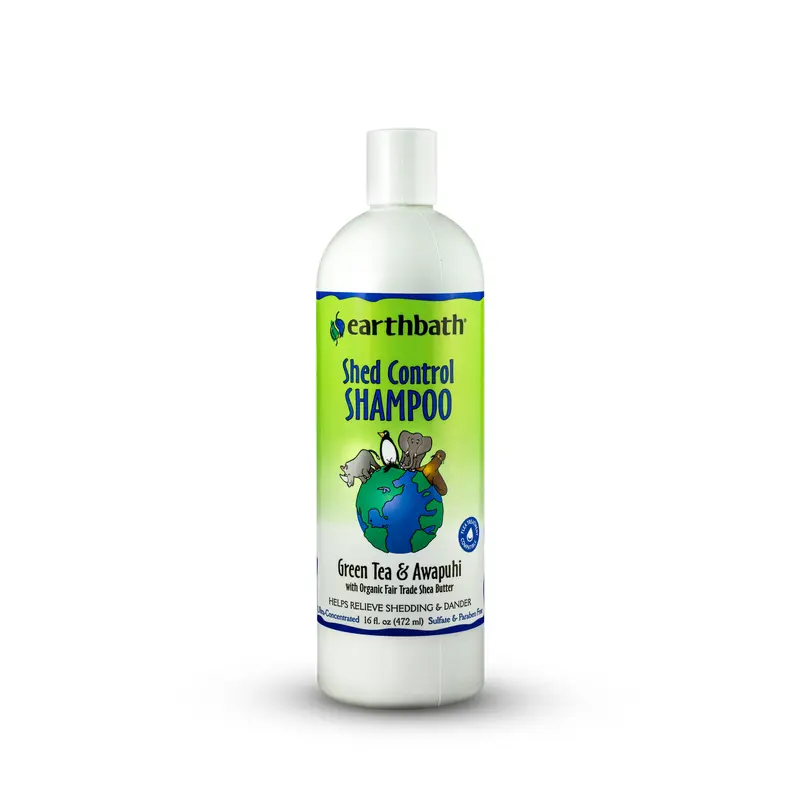 Earthbath Shed Control Shampoo, Green Tea & Awapuhi 16oz