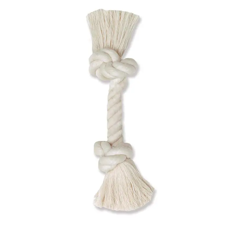 Mammoth 100% Cotton Rope Bone White 6in Mini