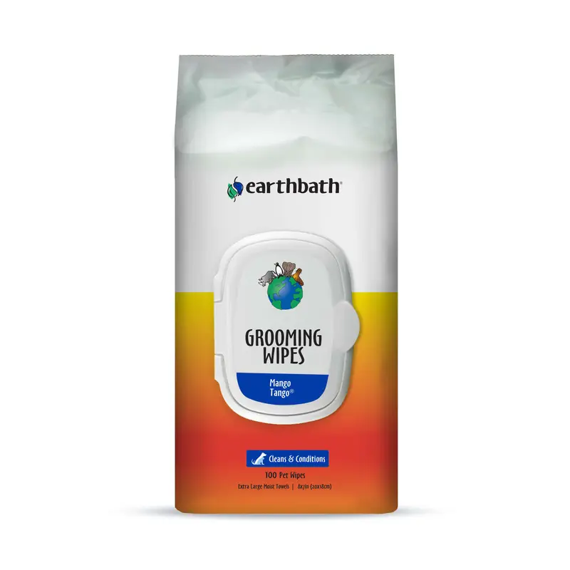 Earthbath Grooming Wipes, Mango Tango soft-sided 100ct