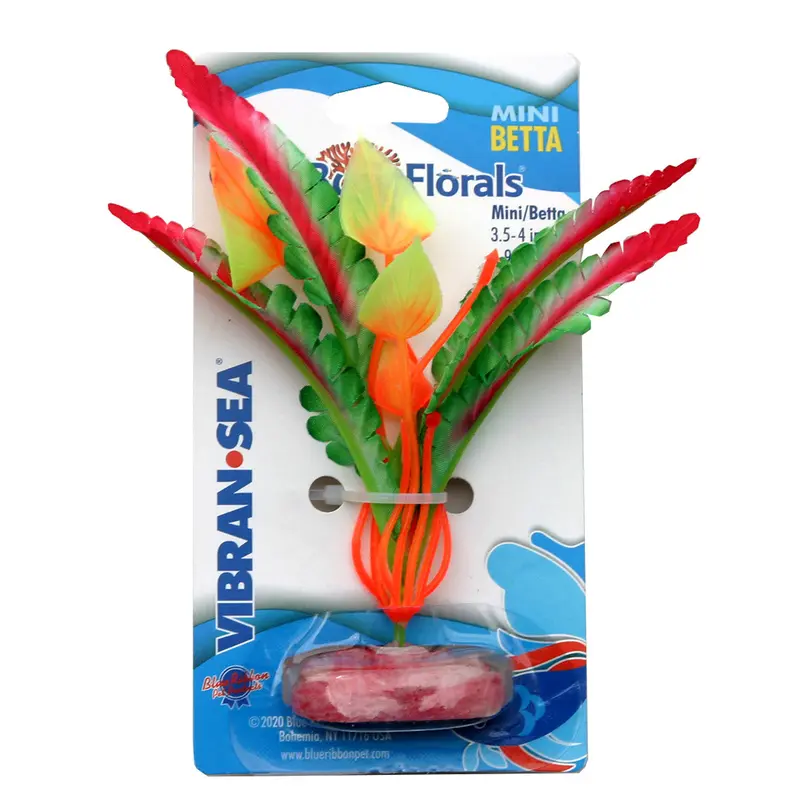 Blue Ribbon Colorburst Florals Ferndale Aquarium Plant Red Mini
