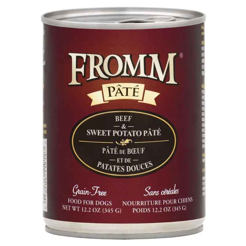 Fromm Beef & Sweet Potato Pate Canned Dog Food 12.2 oz