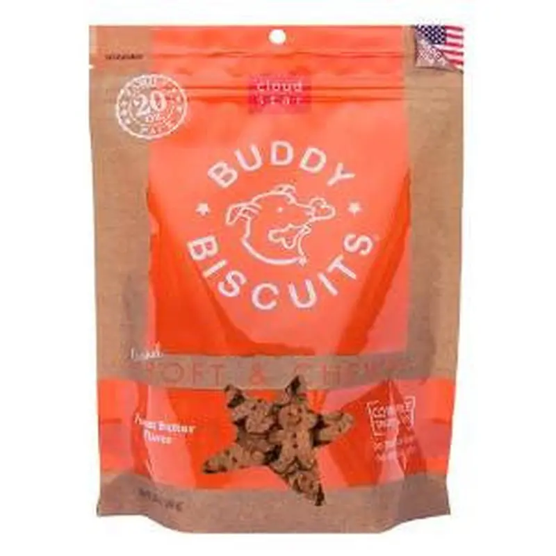 Cloud Star Original Soft & Chewy Buddy Peanut Butter Biscuits Value Bag 20oz 