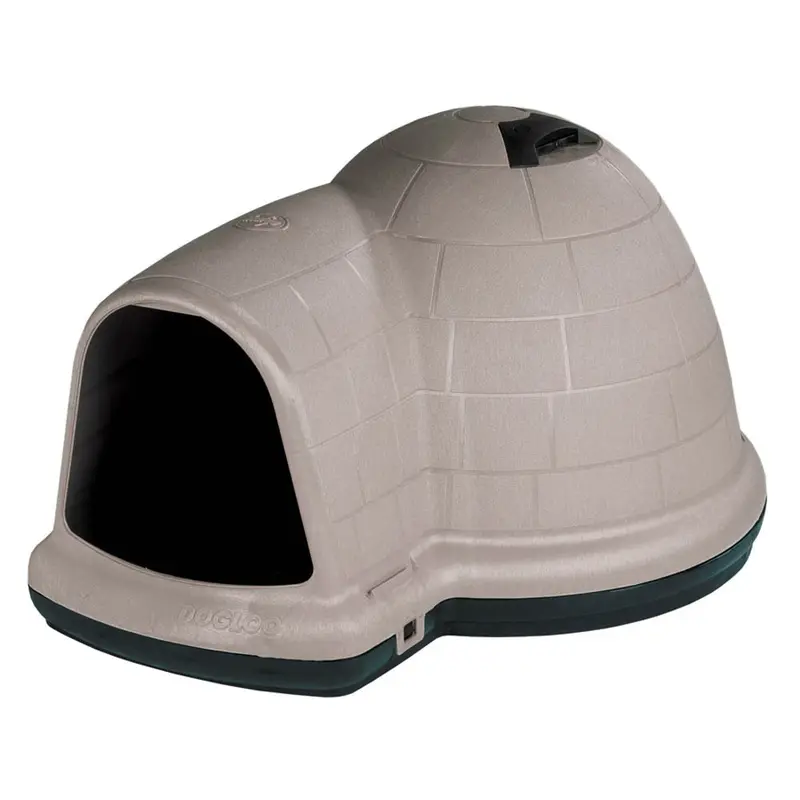Petmate Indigo Dog House Taupe/Black MD
