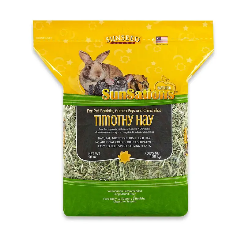 Sun Seed SunSations Natural Timothy Hay for Small Animals 56 oz