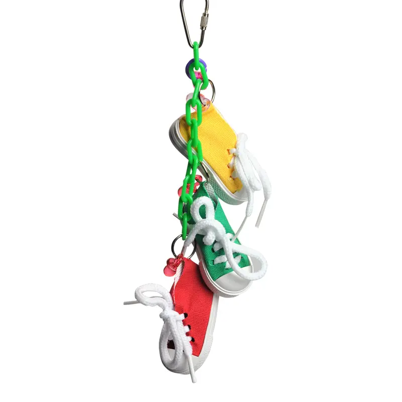 A & E Cages Made in America Sneakers on a Line Bird Toy