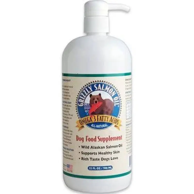Grizzly Salmon Oil For Dogs 32 oz. Pump 