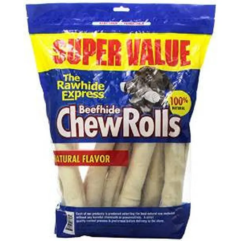 Rawhide Express Value Pack Natural Rolls 9-10" (12 ct.) 