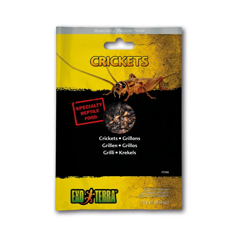 ET Reptile Food, Crickets .53oz {L+