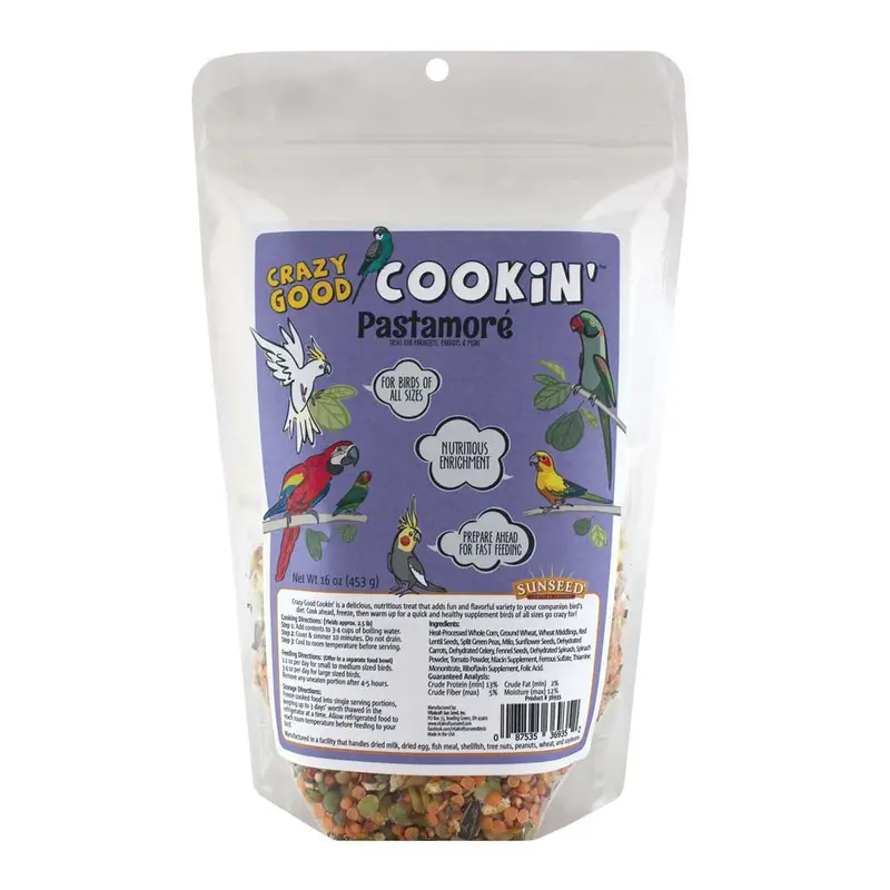 Sun Seed Crazy Good Cookin' Pastamore Bird Treat 16 oz