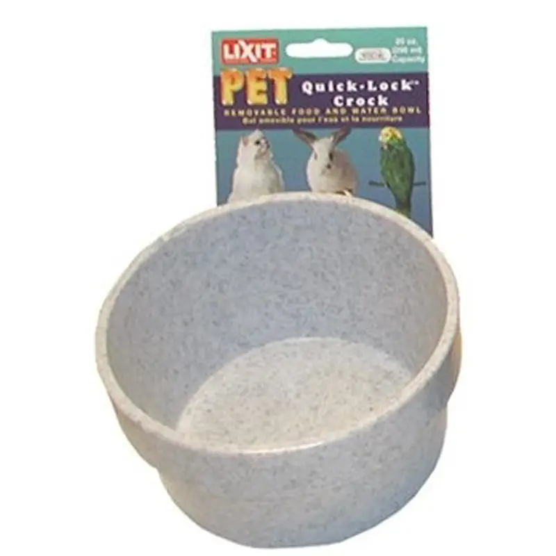 Lixit Quick Lock Crock Granite 20 oz
