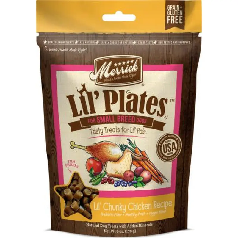 Merrick Lil Plates Lil' Chunky Chicken Recipe Training Treats 5oz   