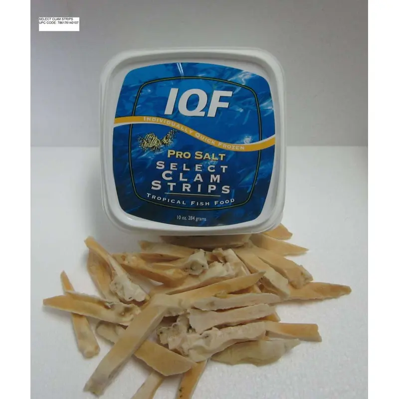 Pro Salt Clam Strips IQF-Individually Quick Frozen Fish Food 10 oz SD-5