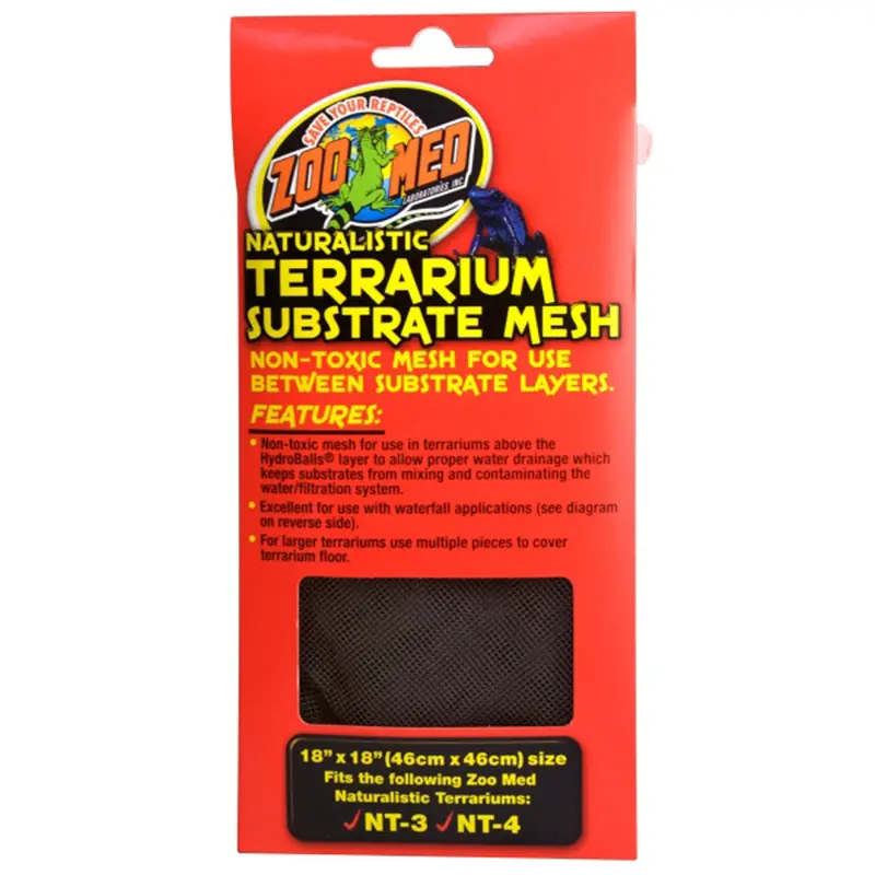 Zoo Med Naturalistic Terrarium Substrate Mesh Black 18 in x 18 in (D)