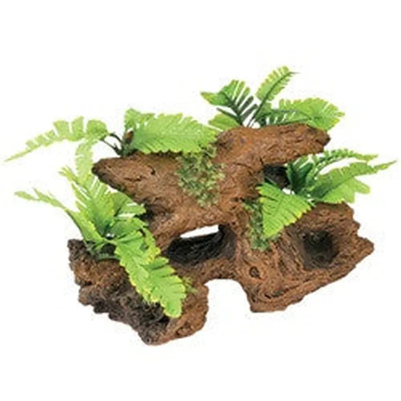 Marina Natural Malaysian Driftwood With Plants, lg 12258