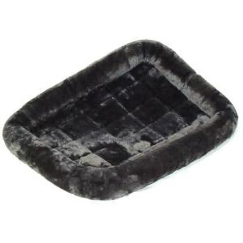 Midwest Quiet Time Pet Bed - Plush Fur Pearl Gray - 42" 