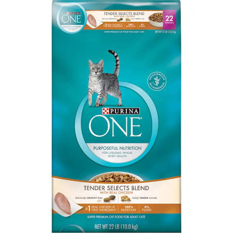Purina One Chicken and Rice Cat Food 22lb