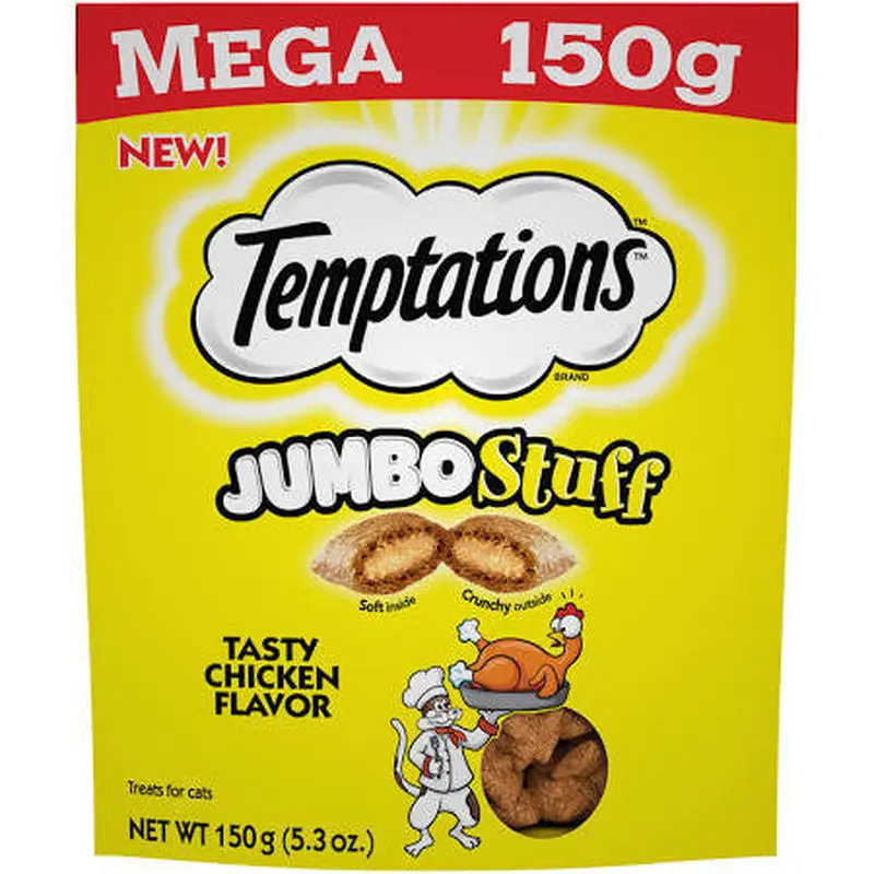 Whiskas Temptations Jumbo Stuffed Chicken 10/5.29Z 