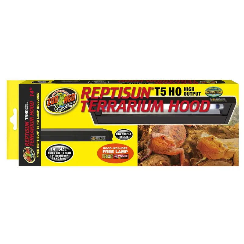 Zoo Med ReptiSun T5 HO High Output Terrarium Hood 14 in