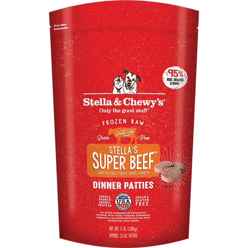 S&c Spr Bf frozen Dog 3 Lb 