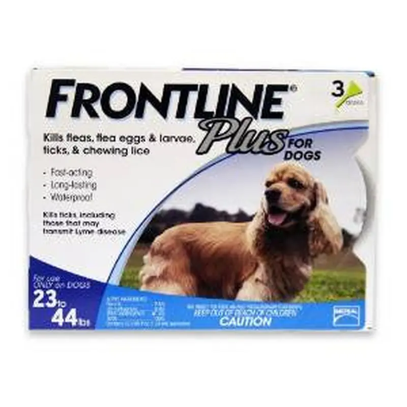 Frontline Plus Fea And Tick Treatment For Dogs 23-45 Pounds 3 Month Supply 