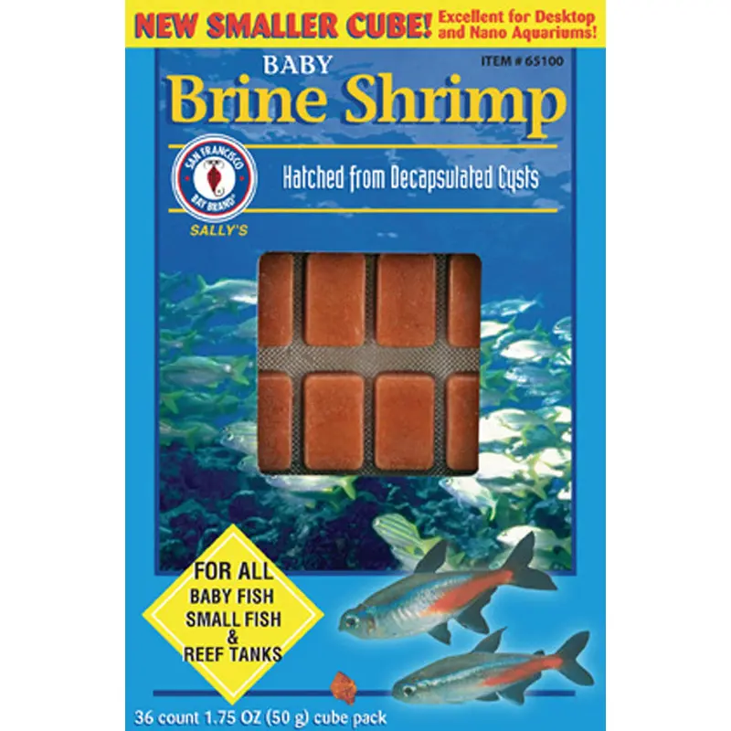 San Francisco Baby Brine Shrimp Frozen Fish Food 1.75 oz SD-5