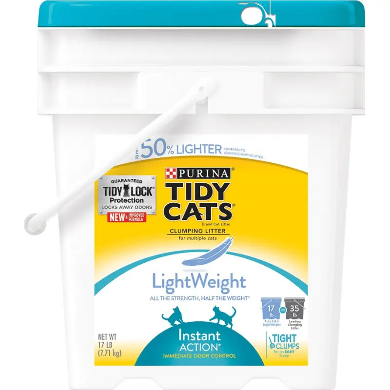 Tidy Cats Lightweight Instant Action Litter 17lb Pail 