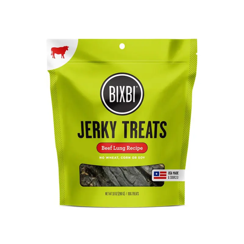 Bixbi Dog Jerky Original Beef Lung 10oz 