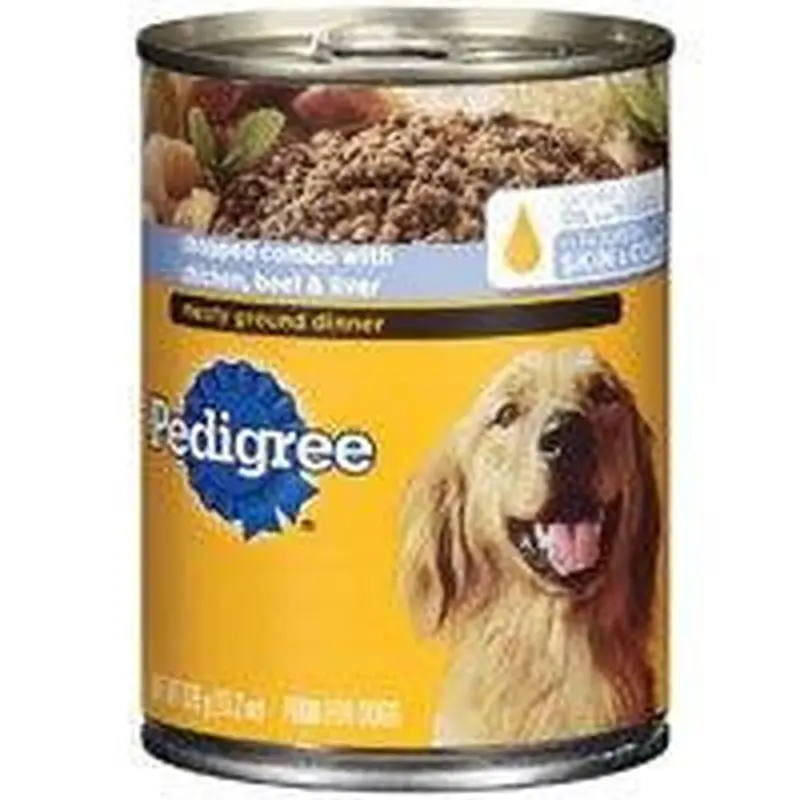 Mars Pedigree CHOPPED CHICKEN/BEEF/LIVER 2/22OZ COMBO 