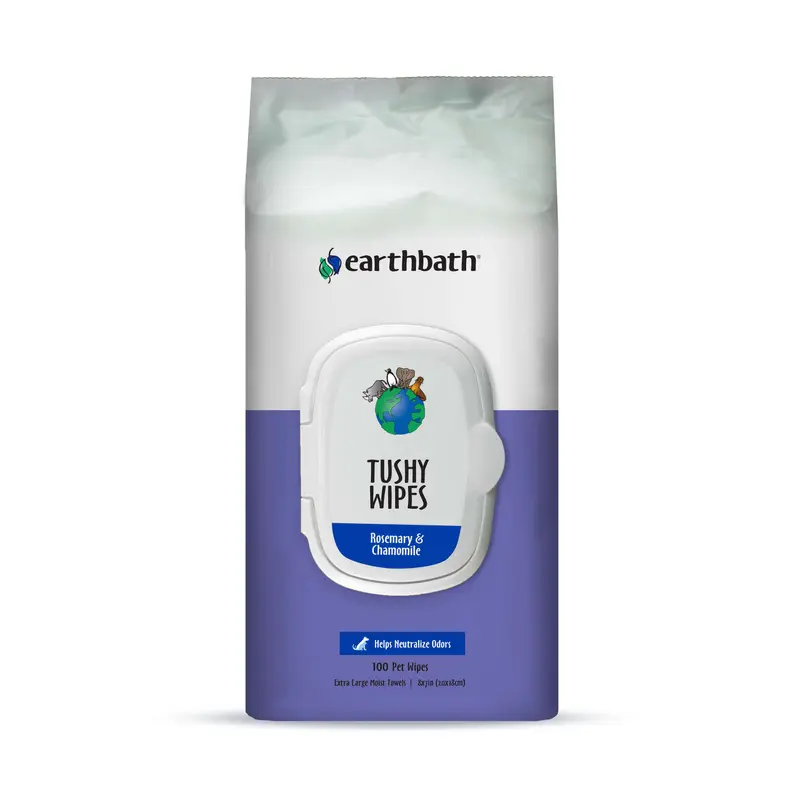 Earthbath Tushy Wipes, Rosemary & Chamomile 72ct