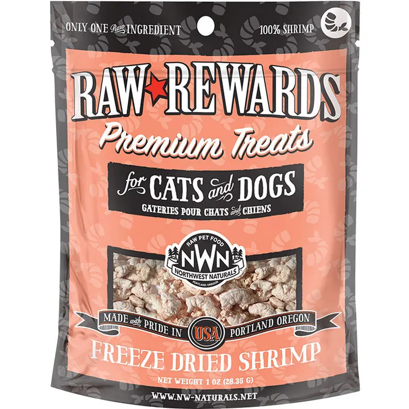 Northwest Naturals Dogs and Cats Freeze Dried Shrimp Treats 1oz