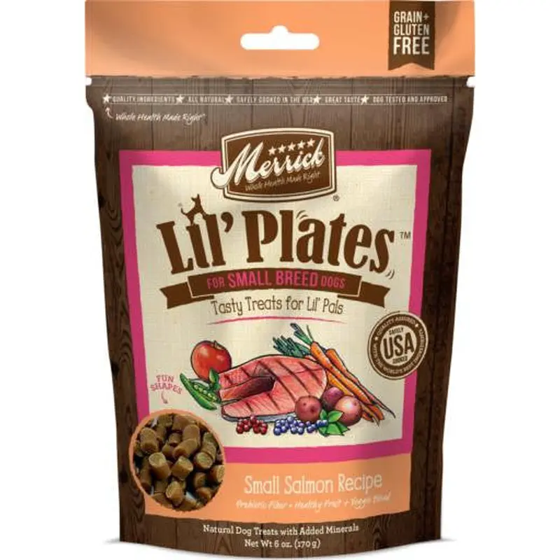 Merrick Lil Plates Small Salmon Recipe Training Treats 5oz   