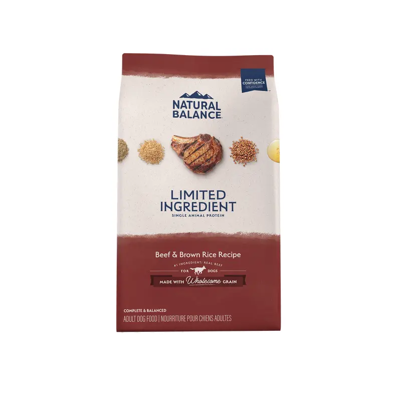 Natural Balance Pet Foods L.I.D. Adult Dry Dog Food Beef & Brown Rice 24lb
